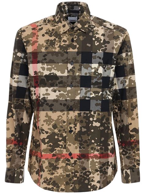 burberry camo shirt